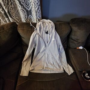 Nike Heather Gray Full-Zip Hoodie